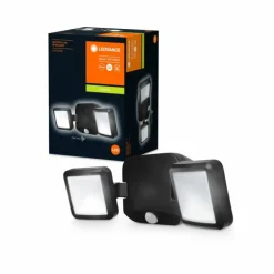 Applique murale d'extérieur LEDVANCE Battery Noir, 2 lumières, Détecteur de mouvement