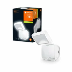 Applique murale d'extérieur LEDVANCE Battery Blanc, 1 lumière, Détecteur de mouvement