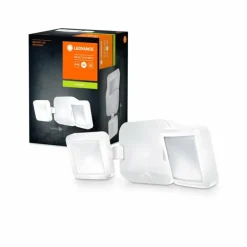 Applique murale d'extérieur LEDVANCE Battery Blanc, 2 lumières, Détecteur de mouvement