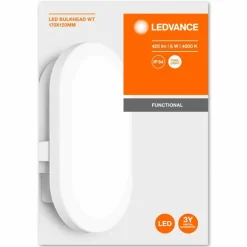Applique murale d'extérieur LEDVANCE BULKHEAD Blanc, 1 lumière