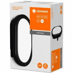 Applique murale d'extérieur LEDVANCE BULKHEAD Noir, 1 lumière