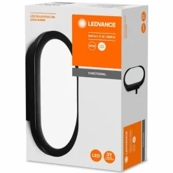 Applique murale d'extérieur LEDVANCE BULKHEAD Noir, 1 lumière