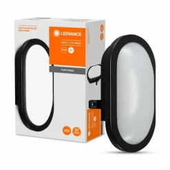 Applique murale d'extérieur LEDVANCE BULKHEAD Noir, 1 lumière