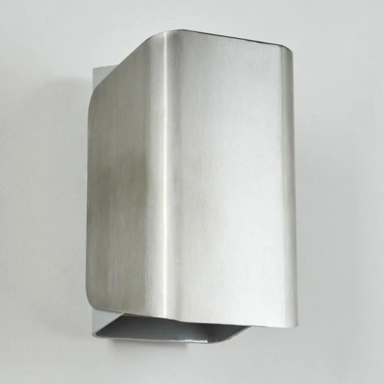 Applique murale d'extérieur Bafueiras LED Nickel mat, Blanc, 1 lumière, Télécommandes, Changeur de couleurs