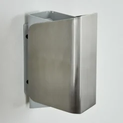 Applique murale d'extérieur Bafueiras LED Nickel mat, Blanc, 1 lumière, Télécommandes, Changeur de couleurs