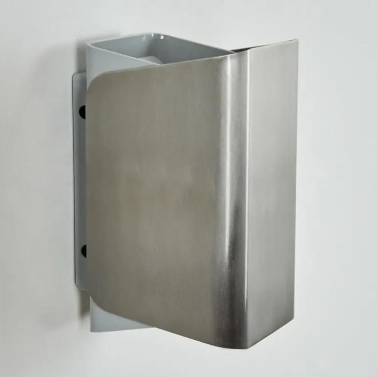 Applique murale d'extérieur Bafueiras LED Nickel mat, Blanc, 1 lumière, Télécommandes, Changeur de couleurs