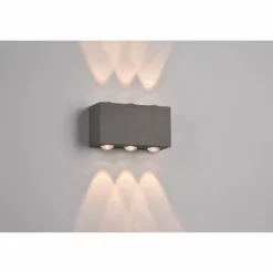 Applique murale d'extérieur Trio Clyde LED Anthracite, 2 lumières