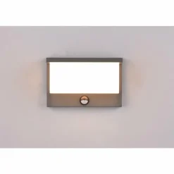 Applique murale d'extérieur Trio Nestos LED Anthracite, 1 lumière, Détecteur de mouvement