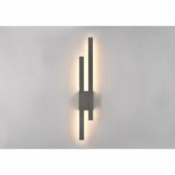 Applique murale d'extérieur Trio Tawa LED Anthracite, 2 lumières