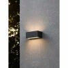 Applique murale d'extérieur Eglo SPONGANO LED Noir, 2 lumières