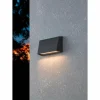 Applique murale d'extérieur Eglo SPONGANO LED Noir, 1 lumière