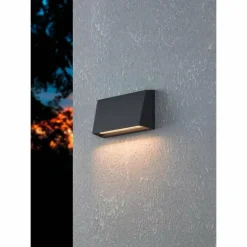 Applique murale d'extérieur Eglo SPONGANO LED Noir, 1 lumière