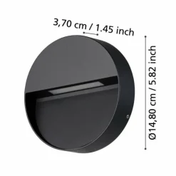 Applique murale d'extérieur Eglo MARUGGIO LED Noir, 1 lumière