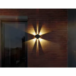 Applique murale d'extérieur Globo SOLAR LED Noir, 1 lumière