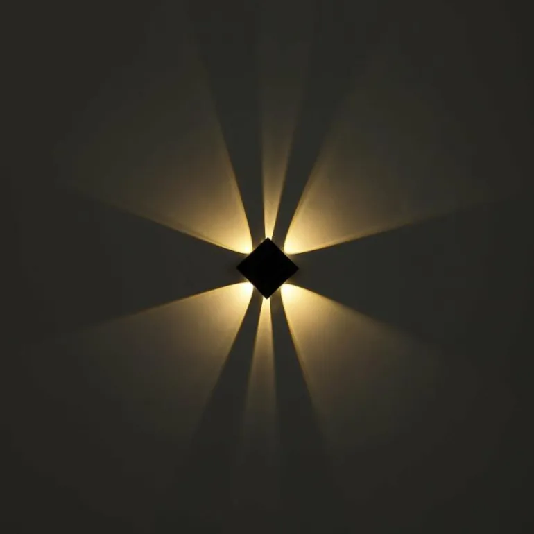 Applique murale d'extérieur Globo SOLAR LED Noir, 1 lumière