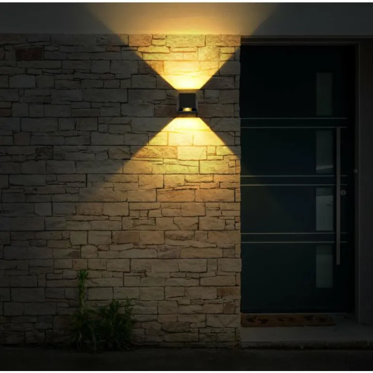 Applique murale d'extérieur Globo SOLAR LED Noir, 1 lumière