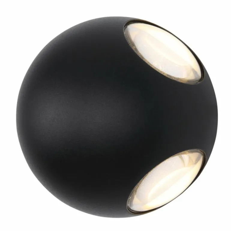 Applique murale d'extérieur Globo SLICE LED Noir, 1 lumière
