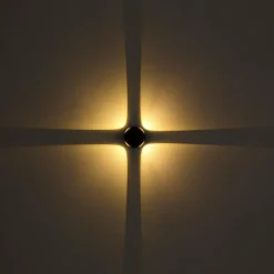 Applique murale d'extérieur Globo SLICE LED Noir, 1 lumière