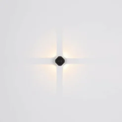Applique murale d'extérieur Globo SLICE LED Noir, 1 lumière