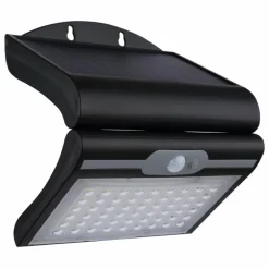 Applique murale d'extérieur Globo SOLAR LED Gris, Noir, 1 lumière, Détecteur de mouvement