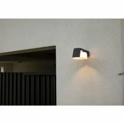 Applique murale d'extérieur Lutec Moon LED Anthracite, 1 lumière