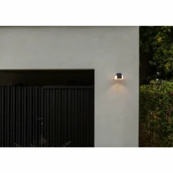 Applique murale d'extérieur Lutec Moon LED Anthracite, 1 lumière