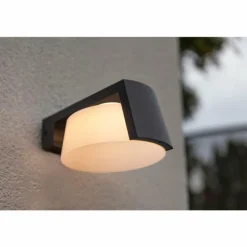 Applique murale d'extérieur Lutec Moon LED Anthracite, 1 lumière