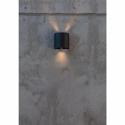 Applique murale d'extérieur Lutec Beams LED Noir, 1 lumière