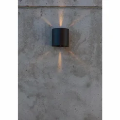 Applique murale d'extérieur Lutec Beams LED Noir, 1 lumière