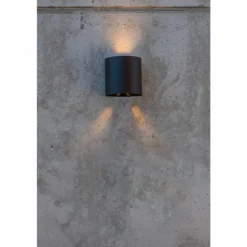 Applique murale d'extérieur Lutec Beams LED Noir, 1 lumière