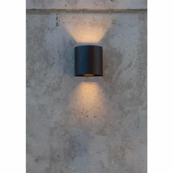 Applique murale d'extérieur Lutec Beams LED Noir, 1 lumière