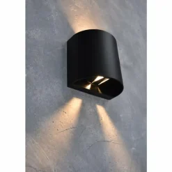 Applique murale d'extérieur Lutec Beams LED Noir, 1 lumière