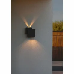 Applique murale d'extérieur Lutec Rialto LED Noir, 2 lumières