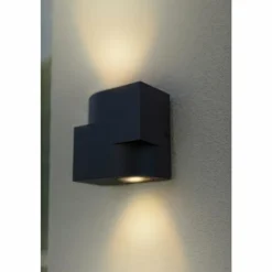 Applique murale d'extérieur Lutec Marbo Anthracite, 2 lumières