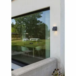 Applique murale d'extérieur Lutec Marbo Anthracite, 2 lumières