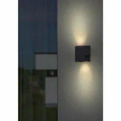 Applique murale d'extérieur Lutec Marbo Anthracite, 2 lumières