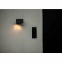 Applique murale d'extérieur Lutec Cypres Anthracite, 2 lumières