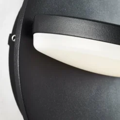 Applique murale d'extérieur Brilliant Soare LED Noir, 1 lumière