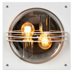 Applique murale d'extérieur Lucide PRIVAS Blanc, 2 lumières