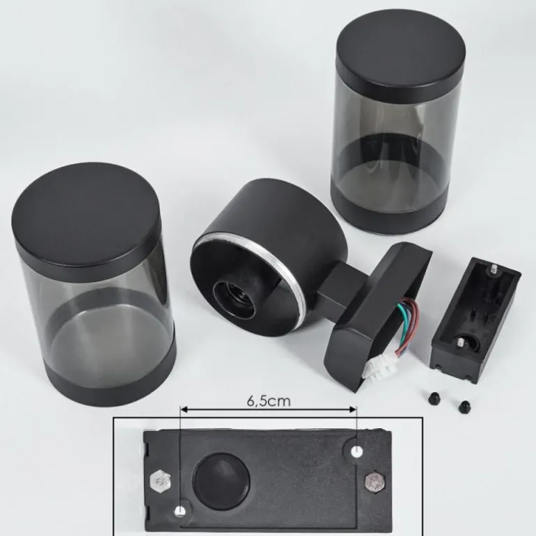 Applique murale d'extérieur Tolsona Noir, 2 lumières