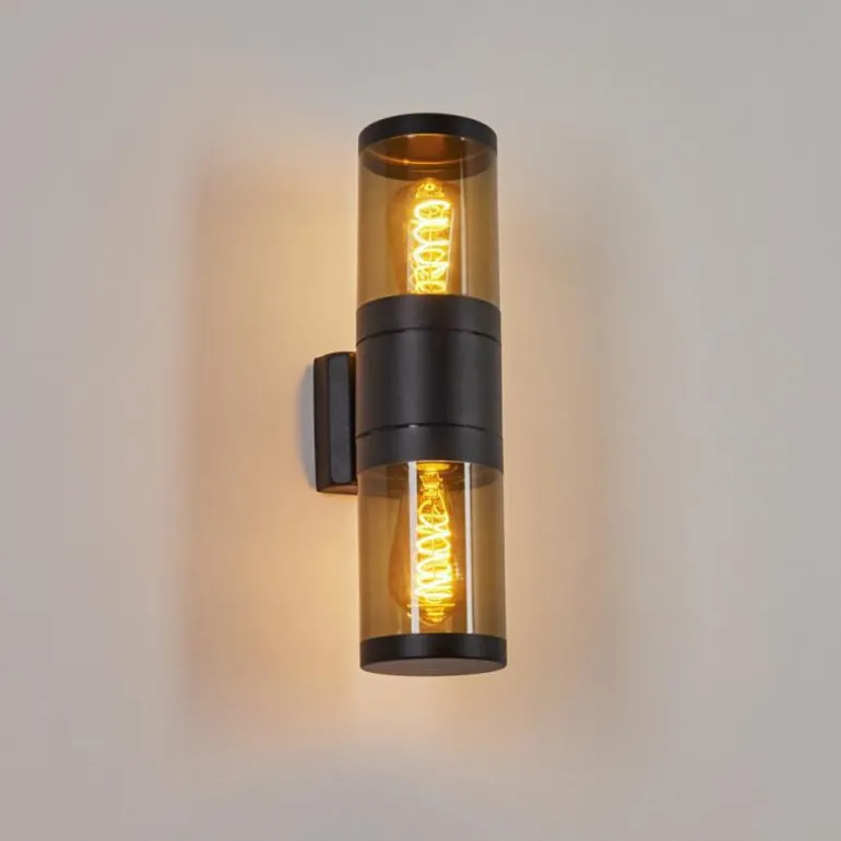 Applique murale d'extérieur Tolsona Noir, 2 lumières