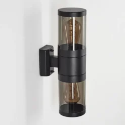 Applique murale d'extérieur Tolsona Noir, 2 lumières