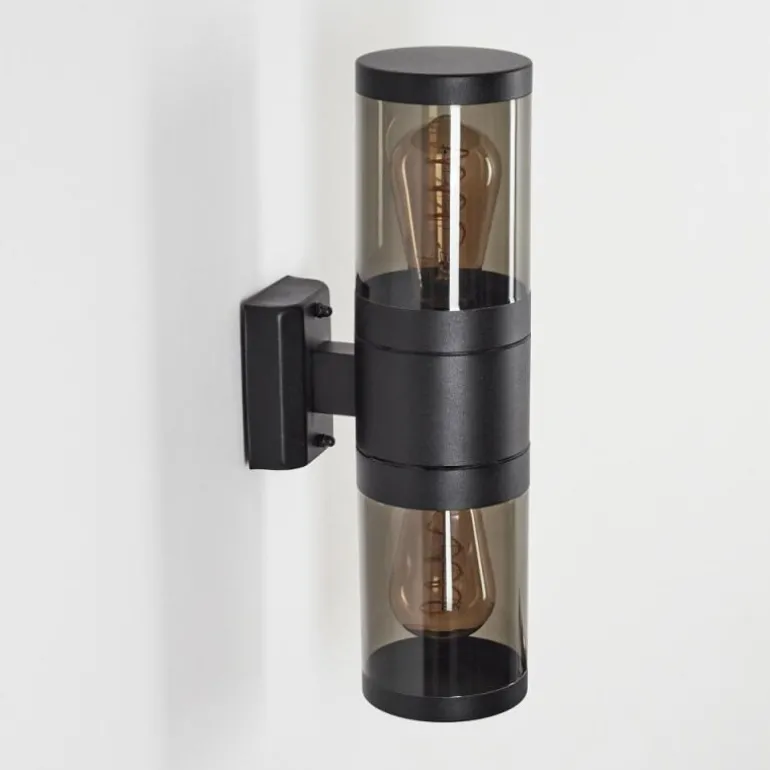 Applique murale d'extérieur Tolsona Noir, 2 lumières