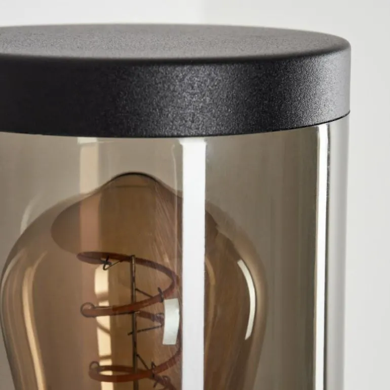 Applique murale d'extérieur Tolsona Noir, 2 lumières, Détecteur de mouvement