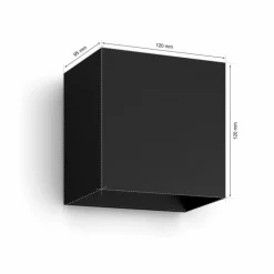 Applique murale d'extérieur Philips Hue Resonate LED Noir, 1 lumière, Changeur de couleurs