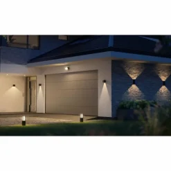 Applique murale d'extérieur Philips Hue Resonate LED Noir, 1 lumière, Changeur de couleurs