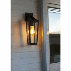 Applique murale d'extérieur Ruoni Noir, 1 lumière