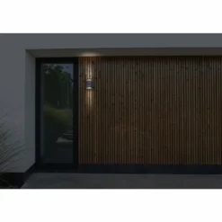 Applique murale d'extérieur Lutec Focus Anthracite, 2 lumières, Détecteur de mouvement