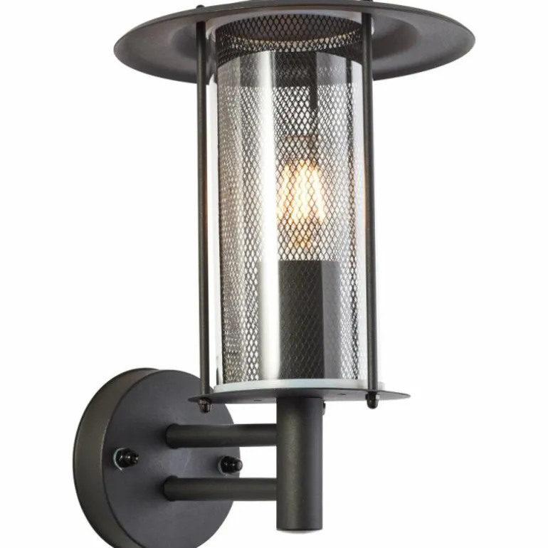 Applique murale d'extérieur Brilliant Detroit Noir, 1 lumière