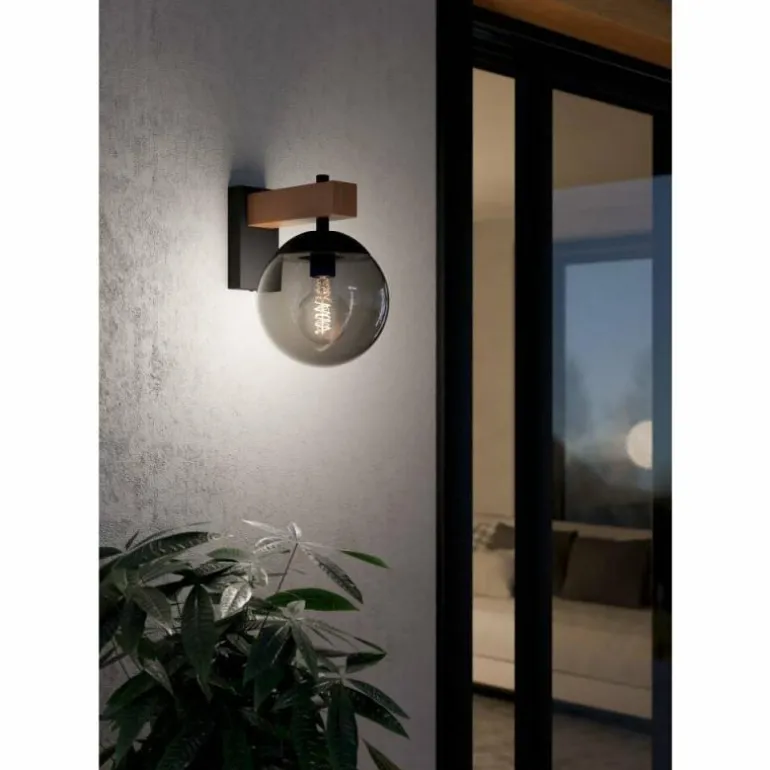 Applique murale d'extérieur Eglo BUFALATA Couleur bois, 1 lumière